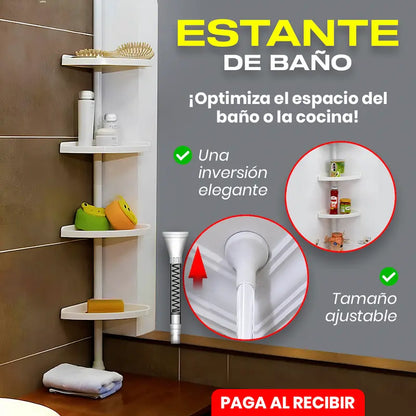 Organizador Esquinero de Ducha  🛁 – Almacena tus productos y disfruta de un baño organizado✨
